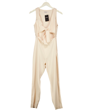 House Of CB Goya Cream Crepe Jumpsuit UK S