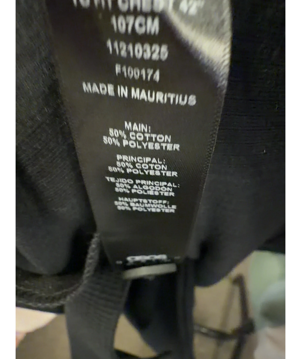 ASOS Black Colour, size UK L — label