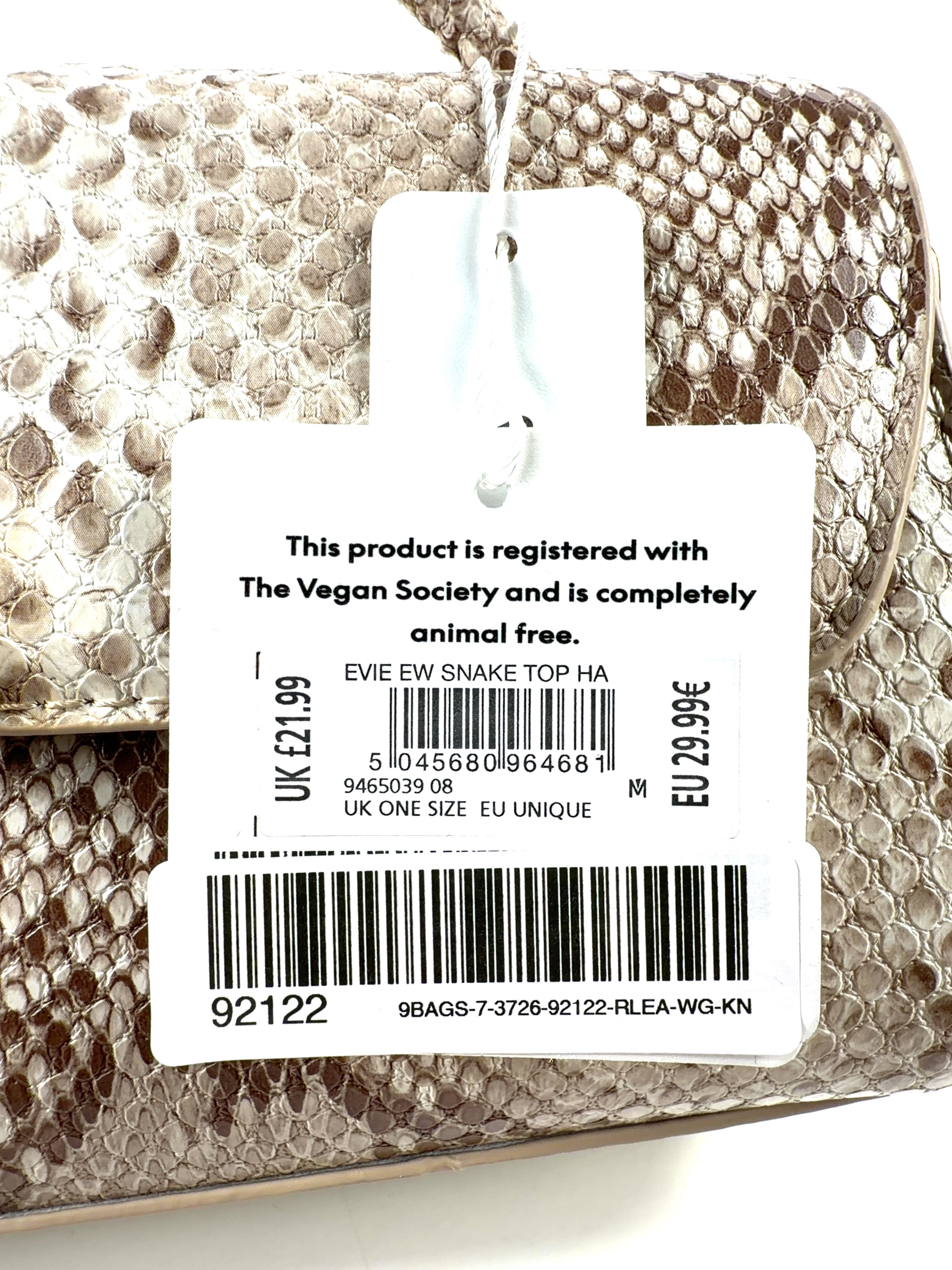 New Look Beige Colour — care label