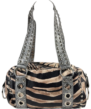Jaded London Marza PU Leather Studded Bag Black