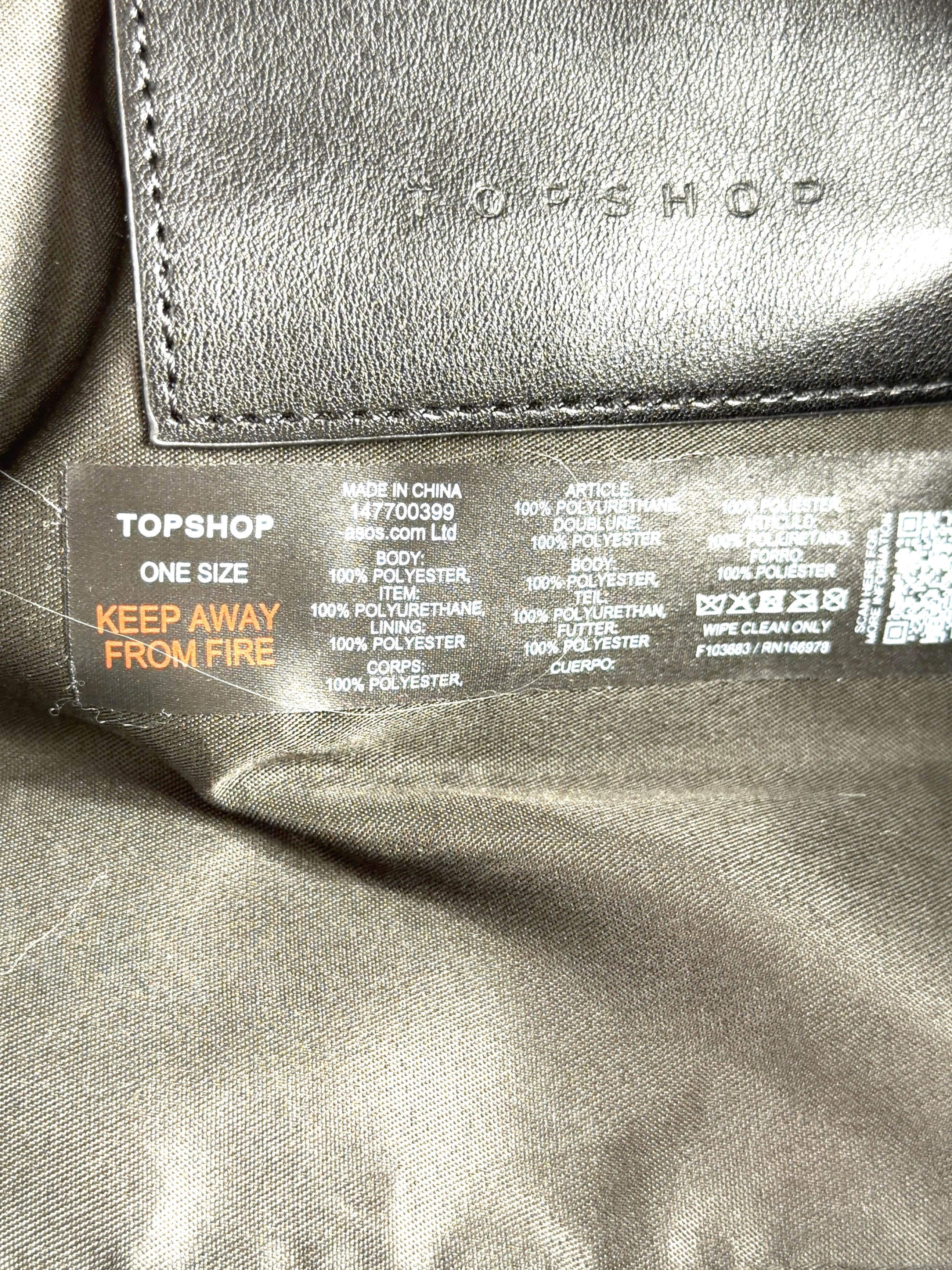 TOPSHOP Cream Colour — care label