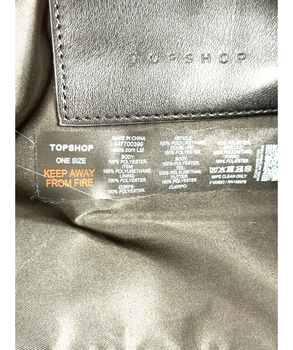 TOPSHOP Cream Shaggy Tote Bag — Materials