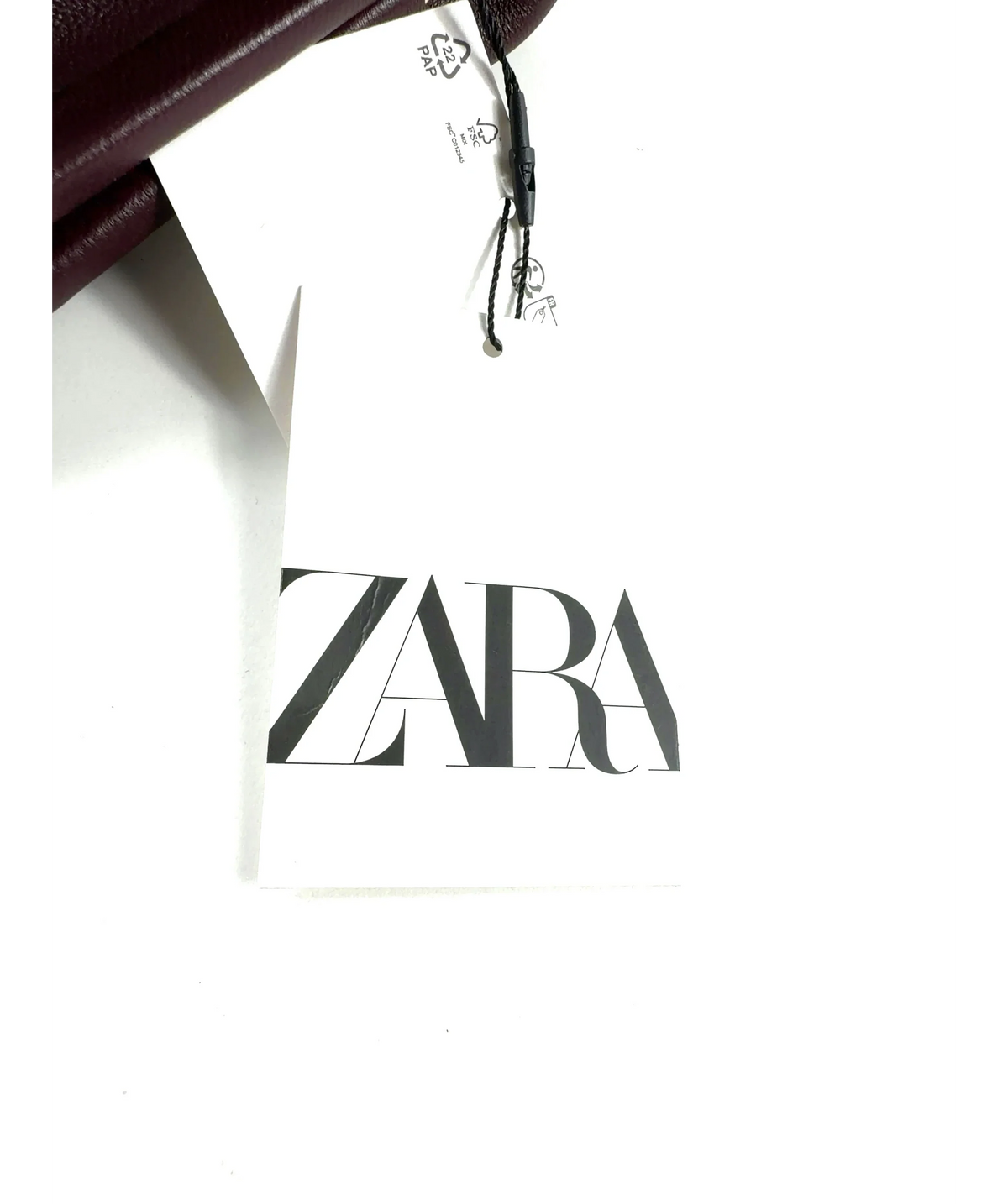 ZARA Red Colour — label