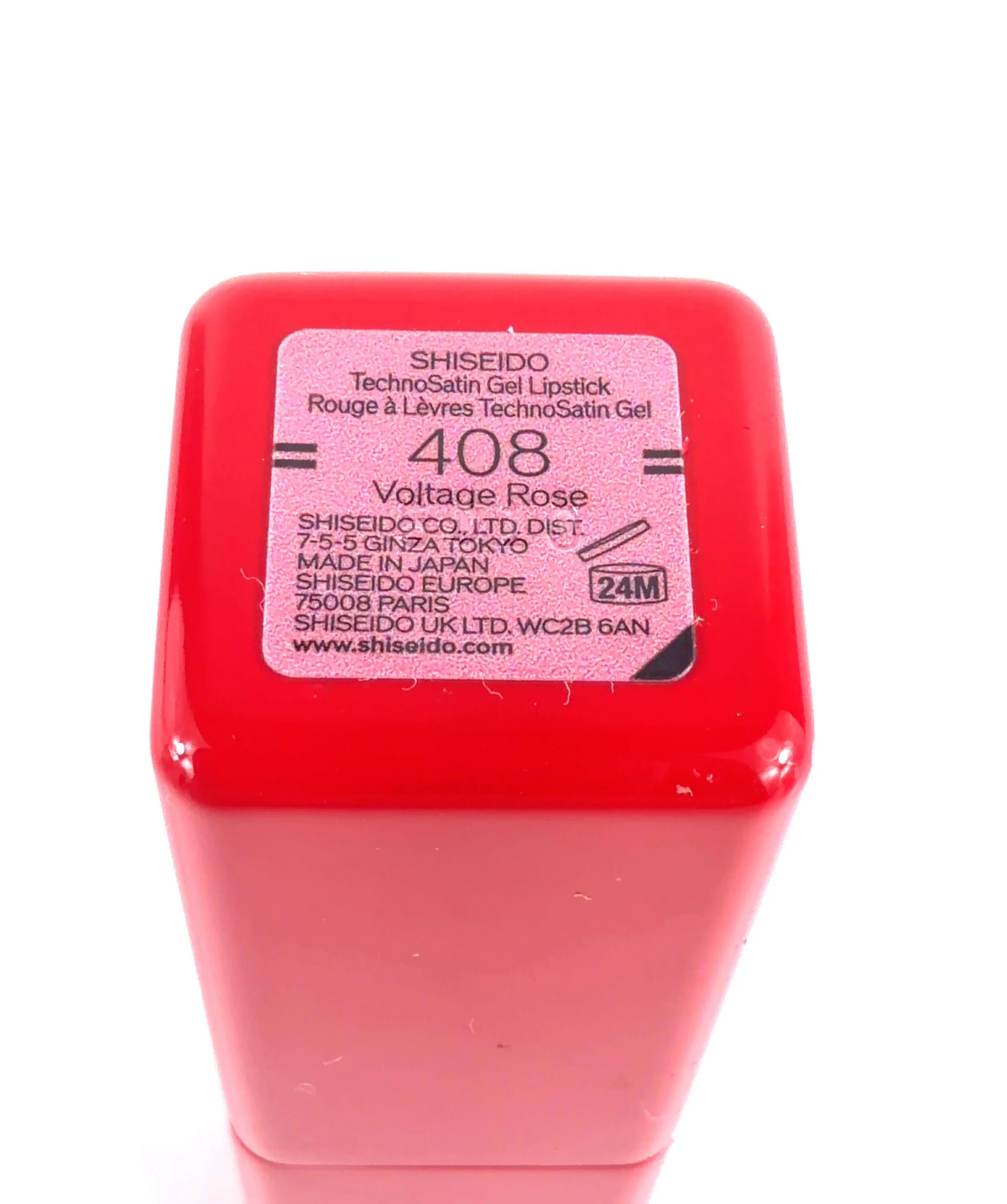 Shiseido 408 Voltage Rose TechnoSatin Gel Lipstick, size 1 — detail