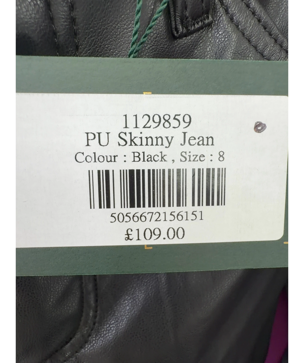 HOLLAND COOPER Black Skinny Jean, size UK 8 — label
