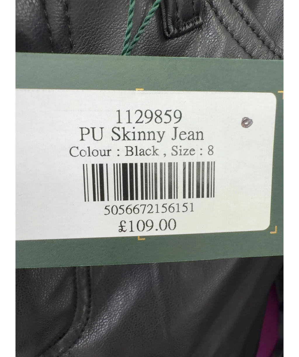 HOLLAND COOPER Black Skinny Jean, size UK 8 — care label