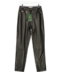 HOLLAND COOPER Black Dunwick Faux Leather Pant, size UK 8 — front