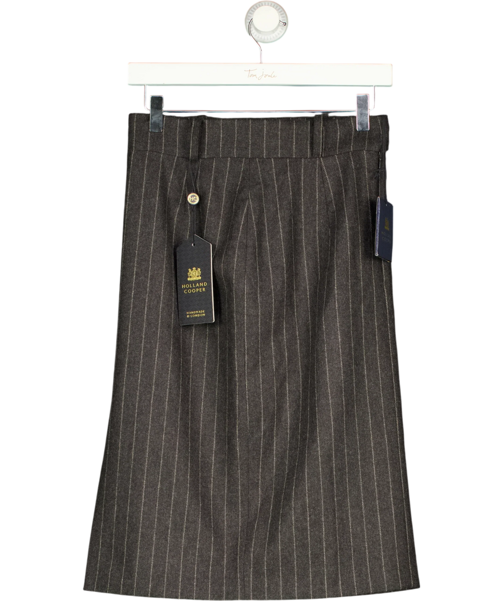 HOLLAND COOPER charcoal Mayfair Pencil Skirt, size UK 8 — front