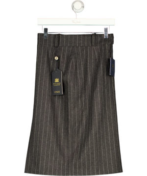 Holland Cooper Mayfair Wool Pencil Skirt Grey UK 8