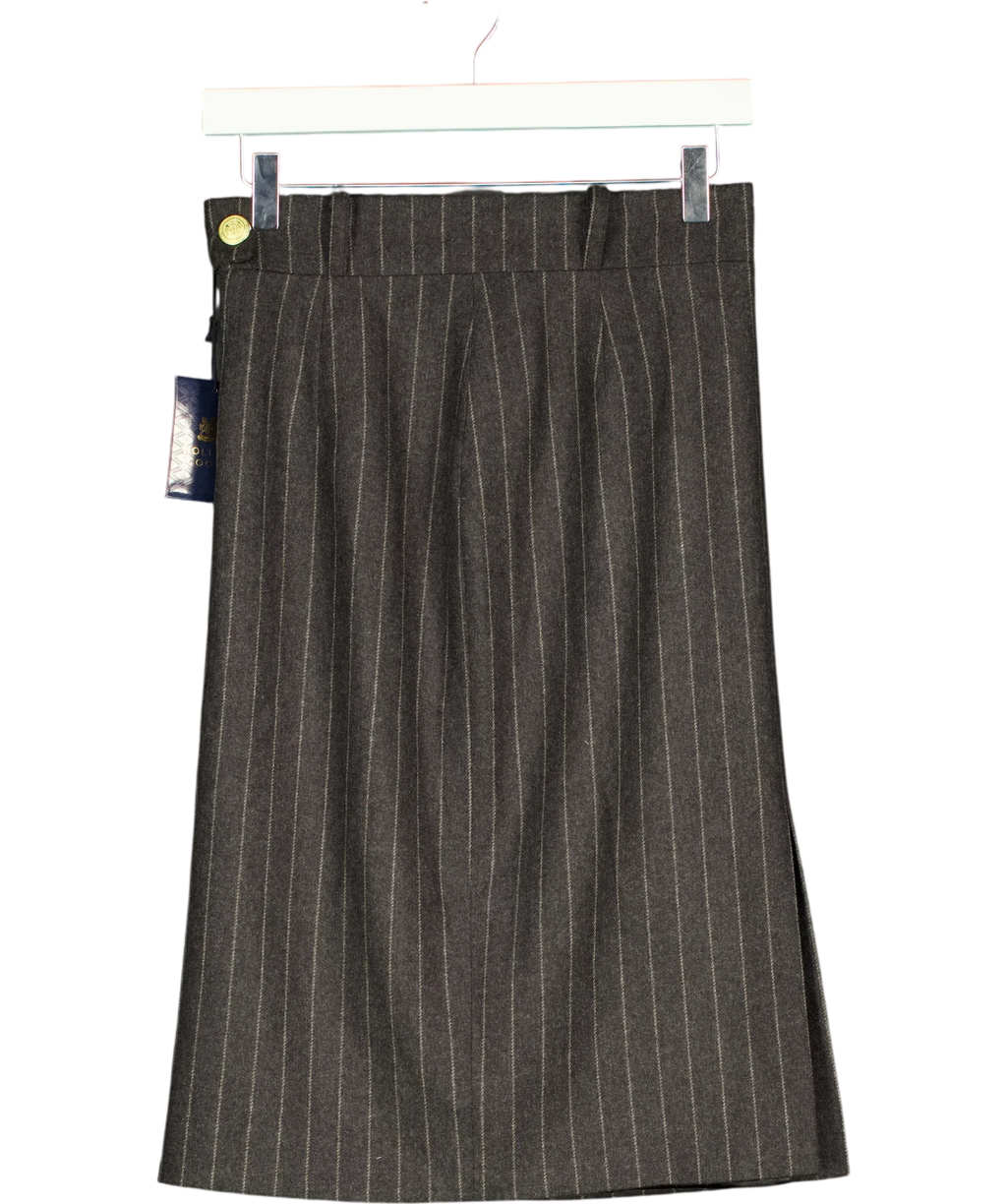 HOLLAND COOPER charcoal Mayfair Pencil Skirt, size UK 8 — back