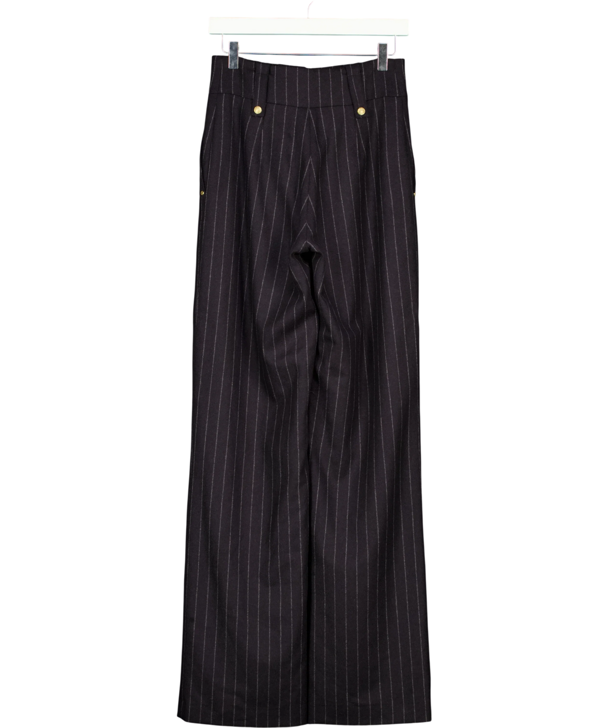 HOLLAND COOPER navy High Waisted Straight Trouser, size UK 8 — back