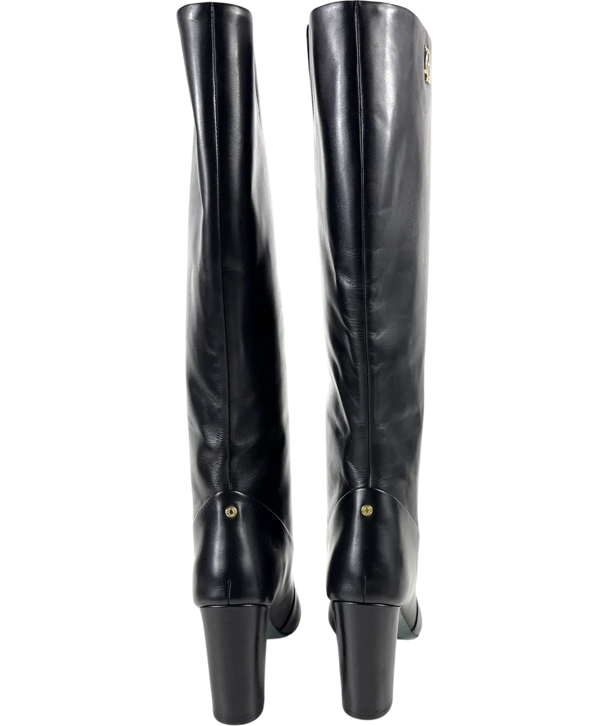 HOLLAND COOPER Black Kensington Knee Boot, size UK 8 EU 41 👠 — back