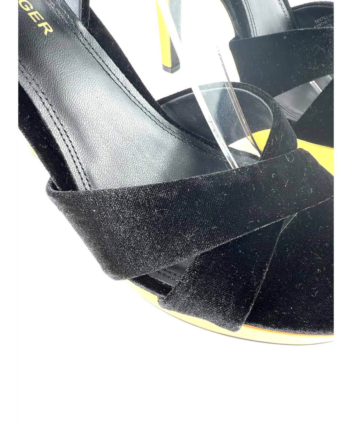 Kurt Geiger Black Gloria Cross Sandal, size UK 6 EU 39 👠 — additional view