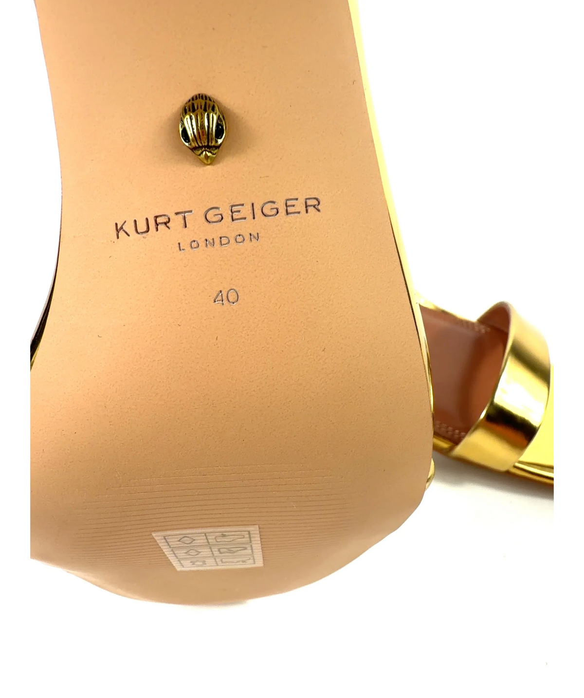 Kurt Geiger gold Colour, size UK 7 EU 40 👠 — fabric detail