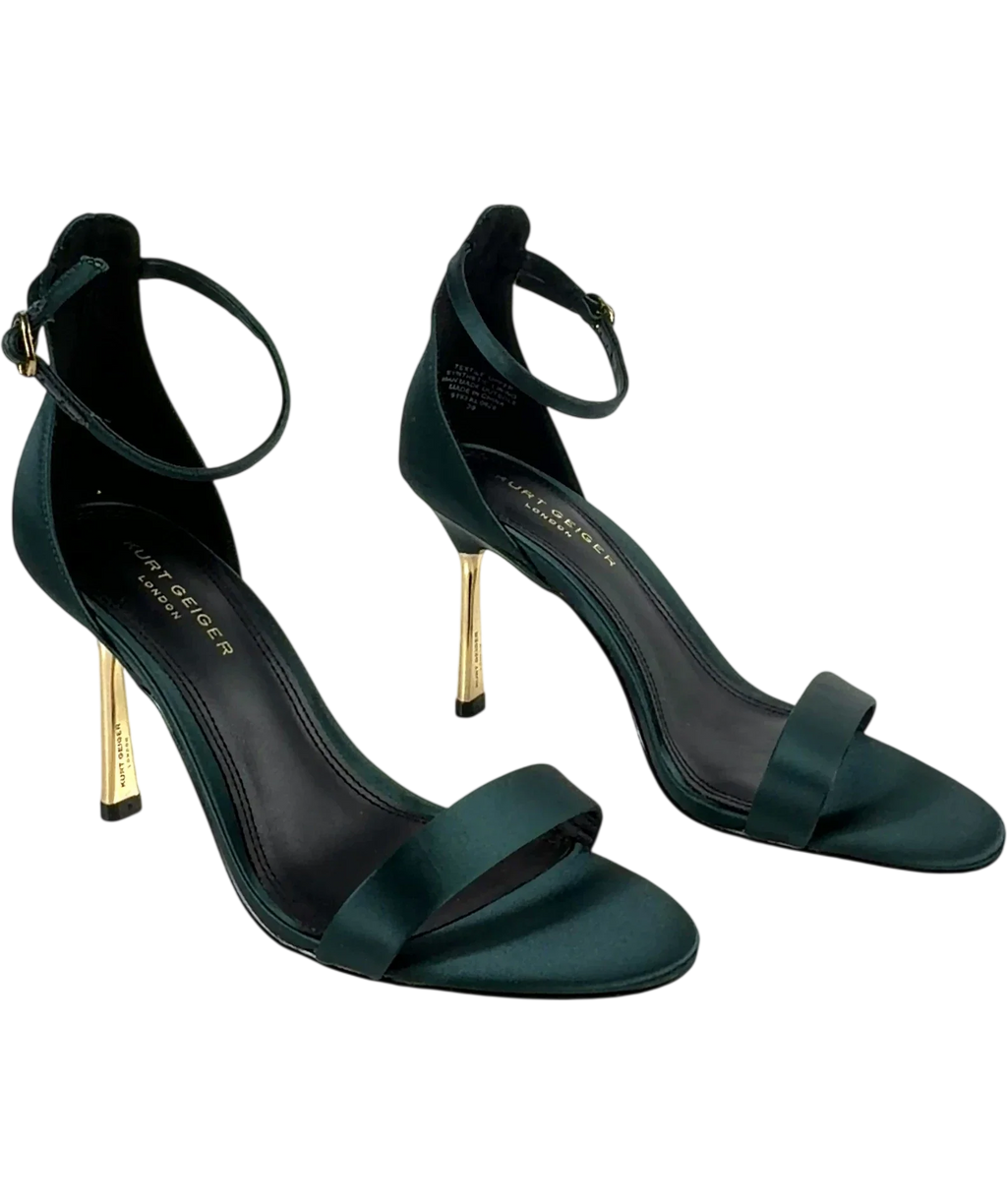 Kurt Geiger dark green Colour, size UK 6 EU 39 👠 — label