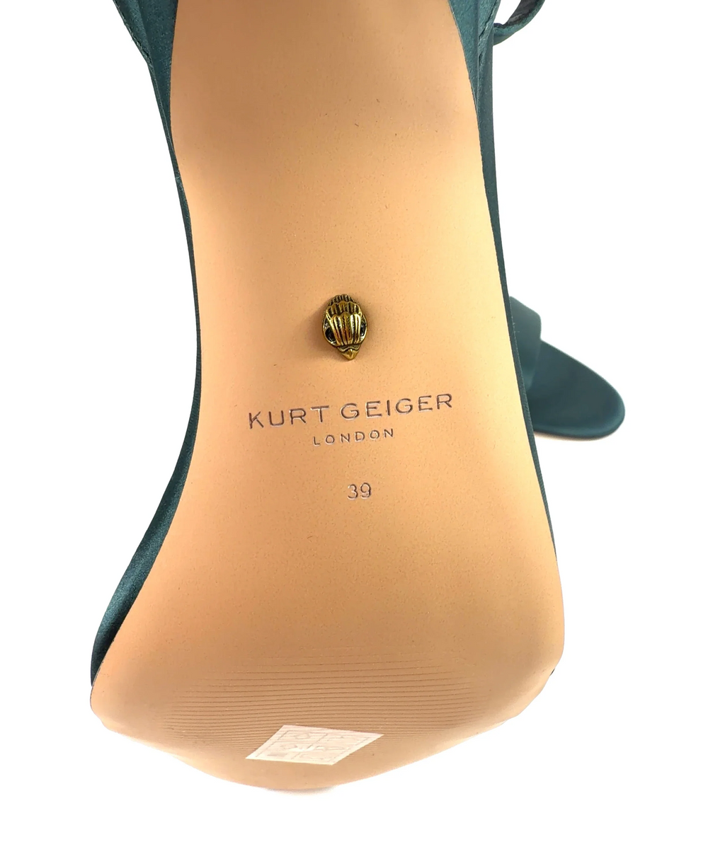 Kurt Geiger dark green Colour, size UK 6 EU 39 👠 — fabric detail