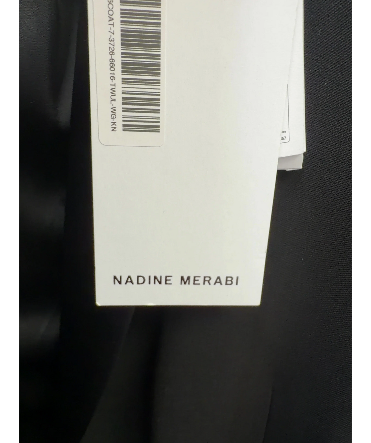 NADINE MERABI Black Riley Black Blazer, size UK S — detail