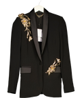 NADINE MERABI Black Riley Black Blazer, size UK S — front