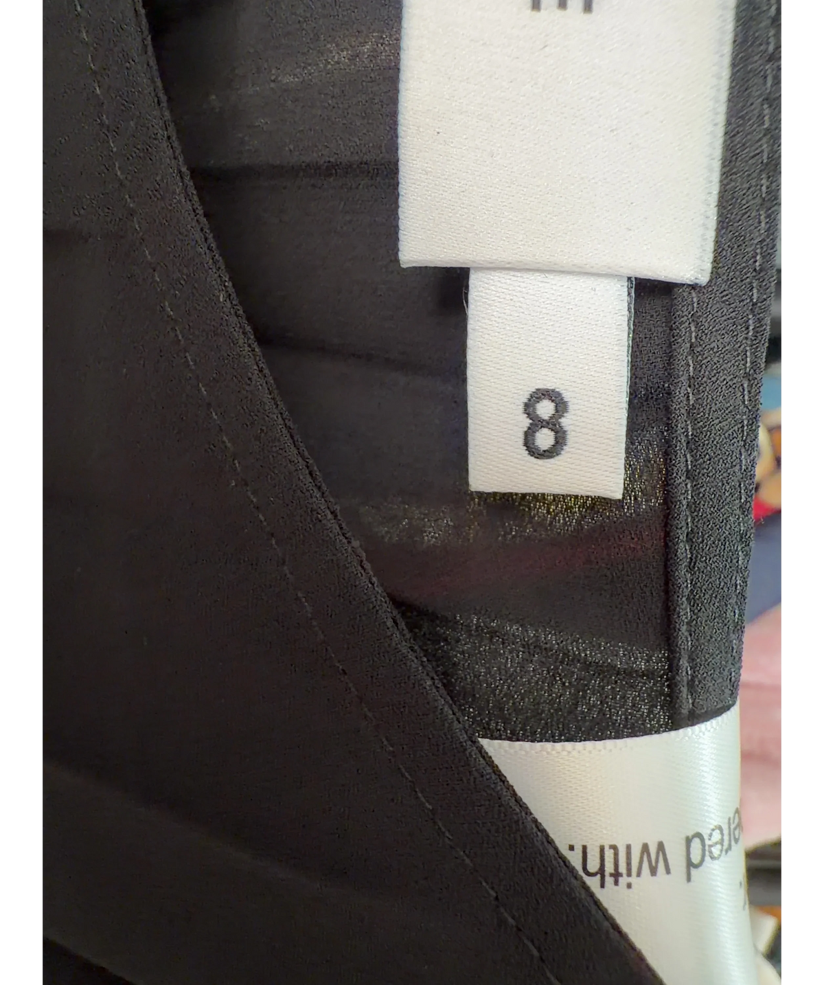 Georgia Hardinge Black Colour, size UK 8 — care label