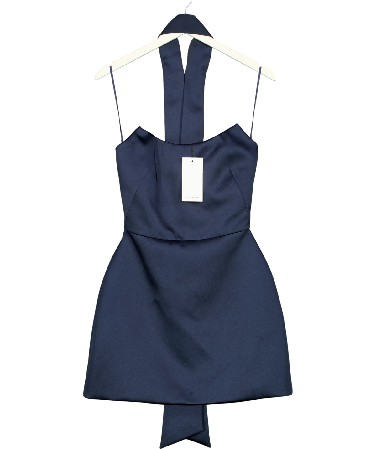 NADINE MERABI navy LOLA NAVY DRESS, size UK 6 — front
