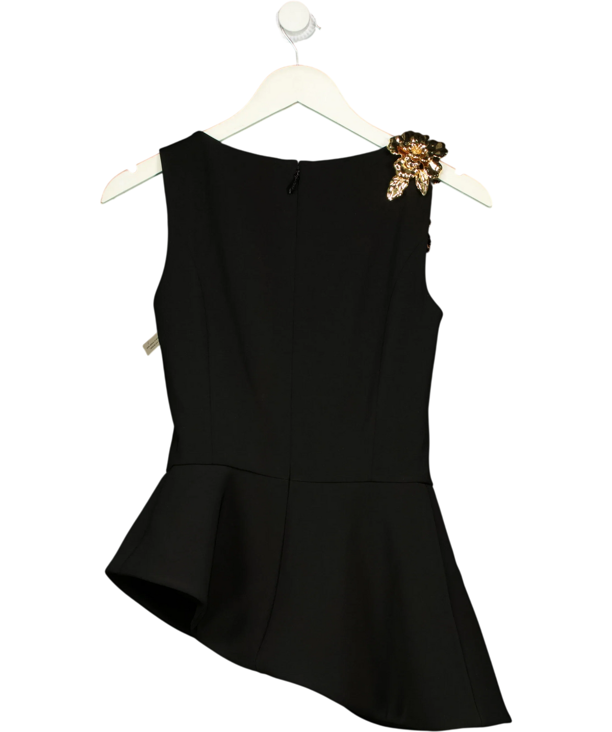 NADINE MERABI Black Paige Black Top, size UK S — back