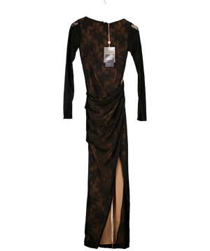 House of CB Sapphira Black And Brown Dress UK S