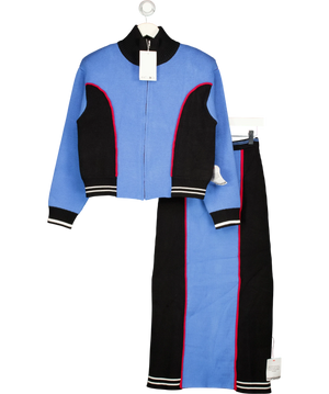 Topshop Blue Mock Neck Co-Ord UK S