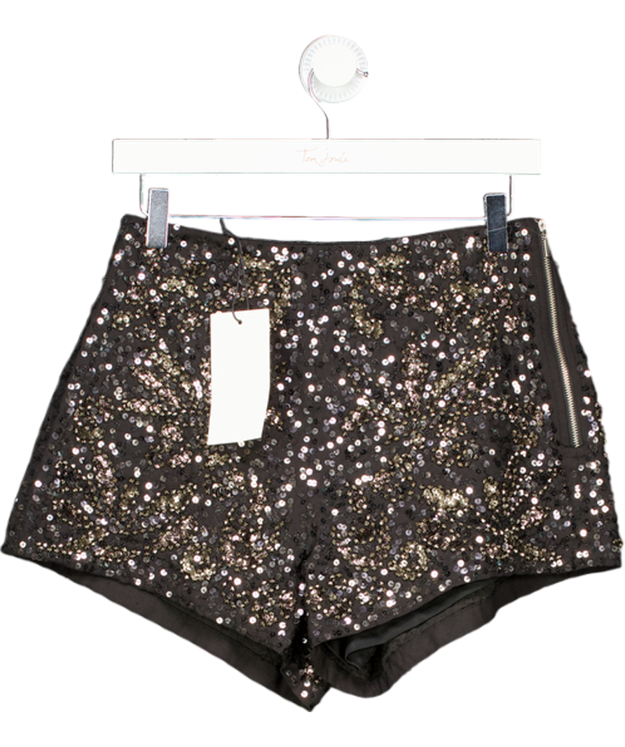 ZARA Black Ltd.edition Sequinned Shorts UK XS
