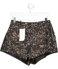 ZARA Black Ltd.edition Sequinned Shorts UK XS