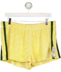 TOPSHOP Yellow Towelling Stripe Shorts UK M