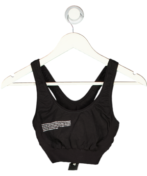 PANGAIA Black Sports Bra UK XS