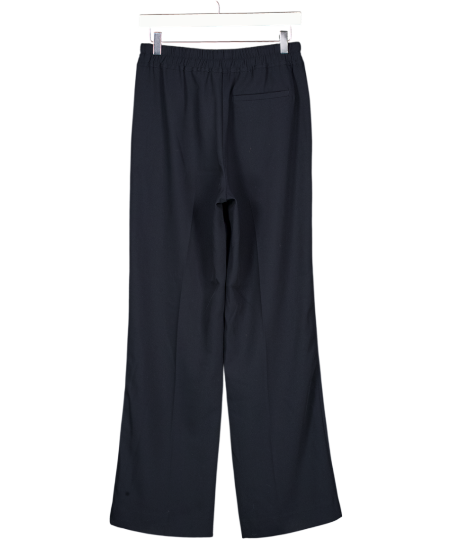 REISS Navy Blue Hailey Wide Leg Trouser UK 6