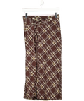 ZARA Brown Check Skirt UK S