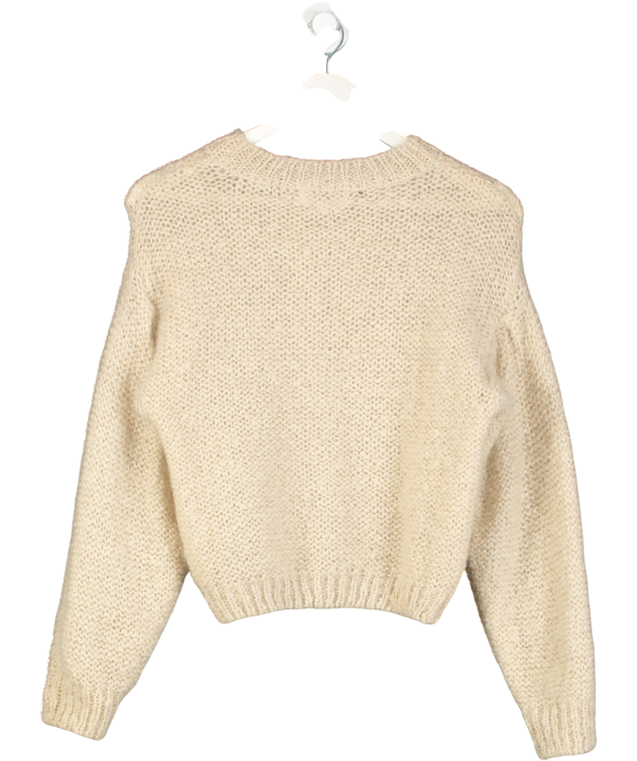 Rouje Beige Octave Mohair Blend Jumper UK 6