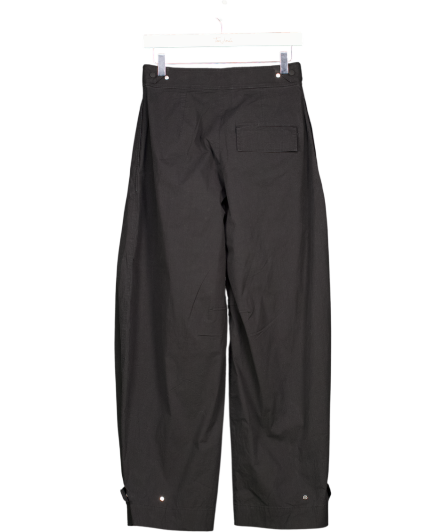 COS Black Utility Barrel-leg Trousers UK 6
