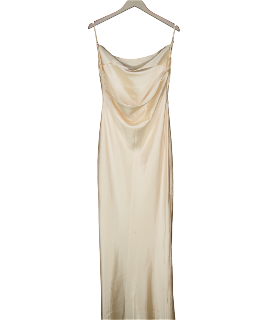 Babyboo Cream Celestina Maxi Dress UK S