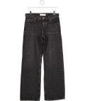 TOPSHOP Ember Low Rise Wide Leg Jean In Washed Black W28