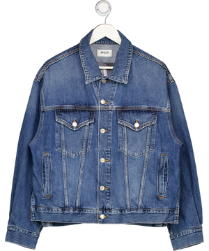AGOLDE Blue Oversize Denim Slice Side Jacket UK S