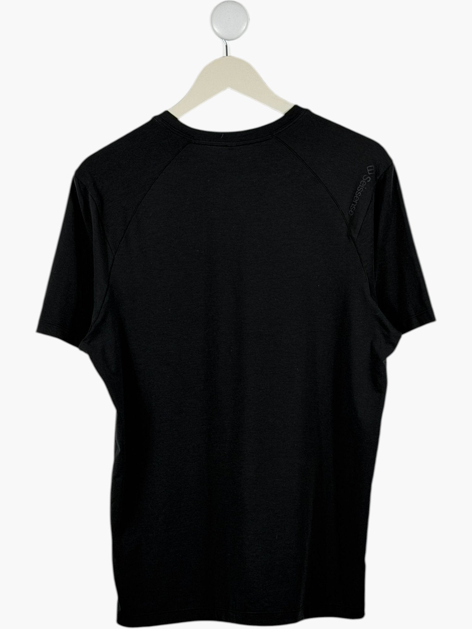 SEISSENSE Black Recycled Polyester T-Shirt UK S