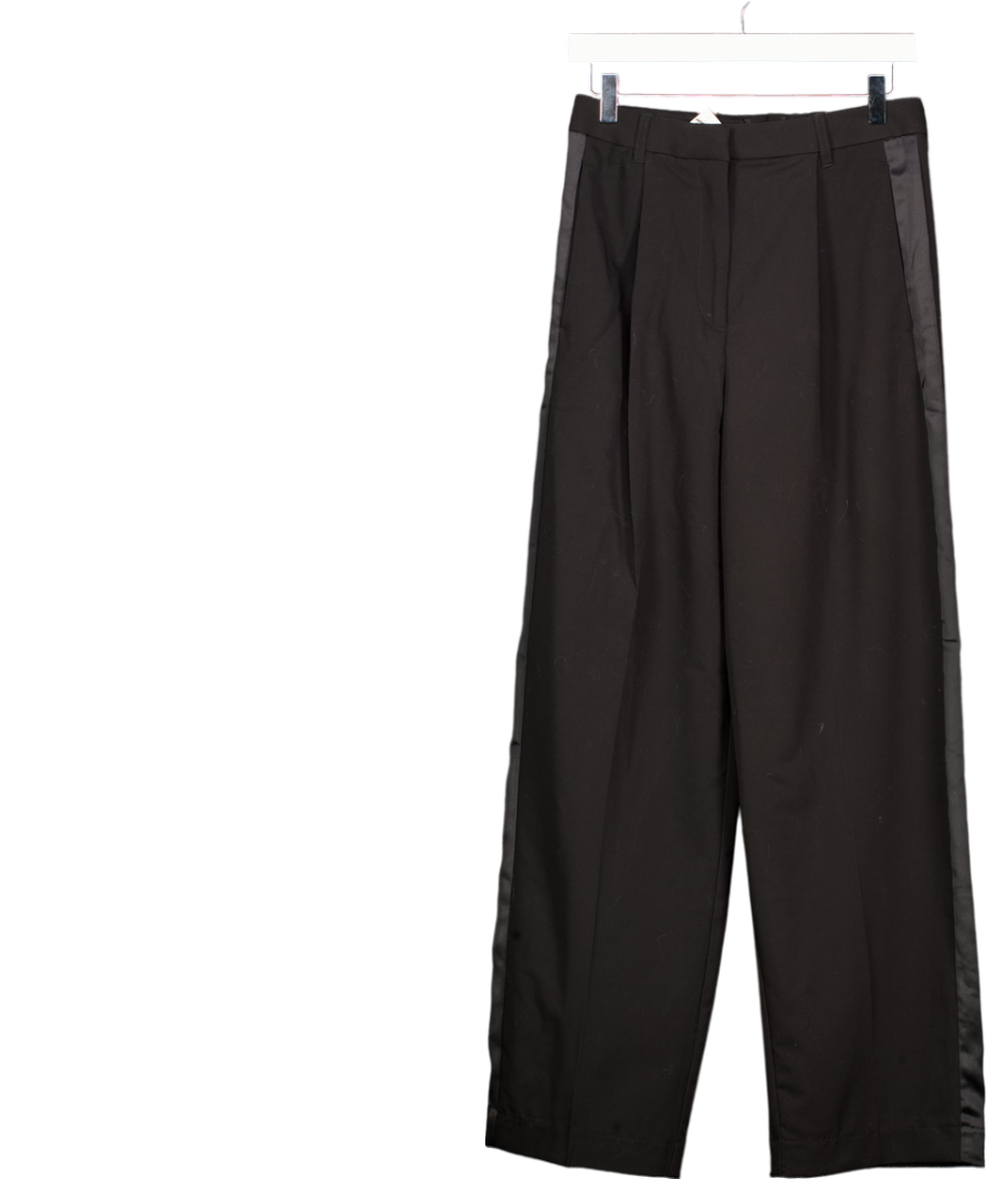 H&M Edition Black Tuxedo Trousers UK 6