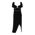 Self-Portrait Black Diamante Crepe Midi Dress UK 12