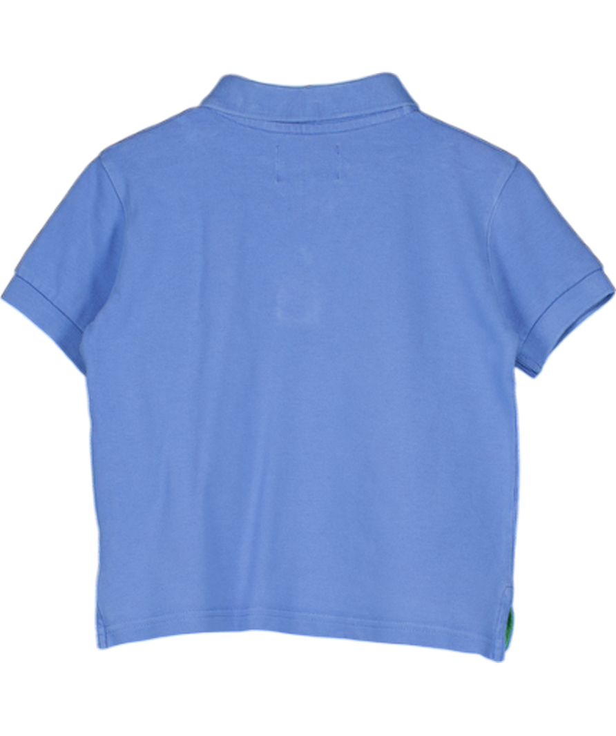 THOMAS BROWNE Sky Blue Harry Piqué Polo 2 Years