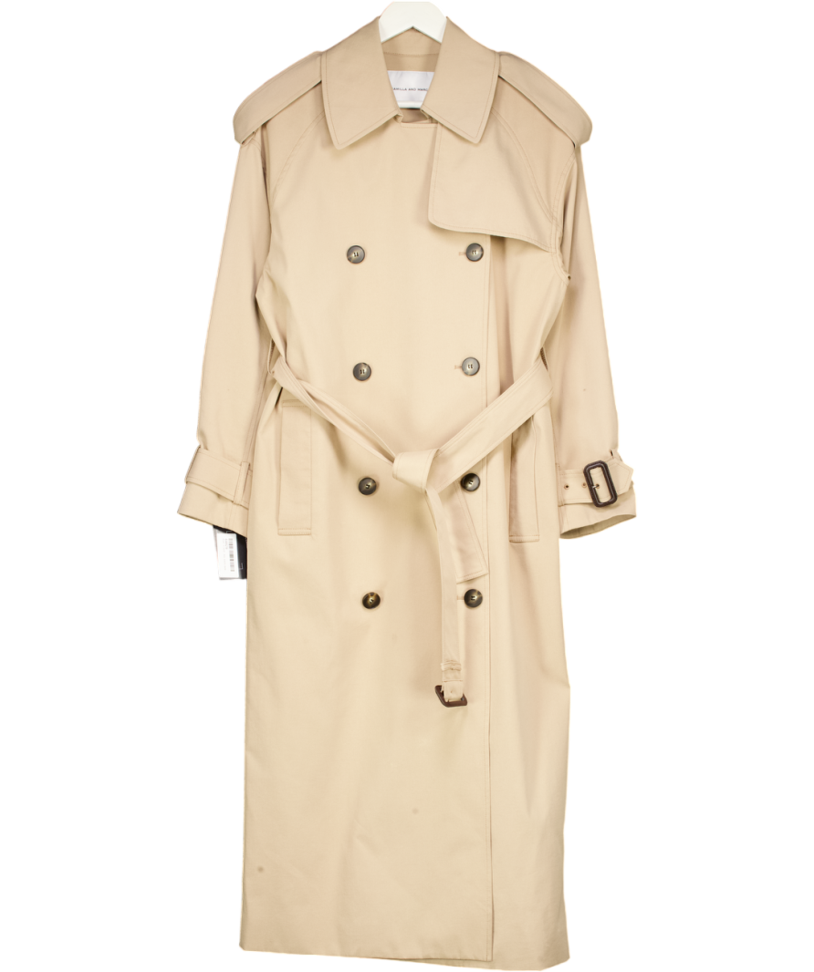 Camilla And Marc Beige Classic Camel Trench Coat UK XS/S
