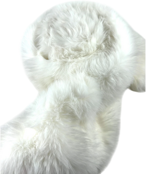 The Influencer Shop White Faux Fur Scarf