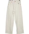 ZARA White Z1975 High-Waist Straight Jeans, size UK 6 — front