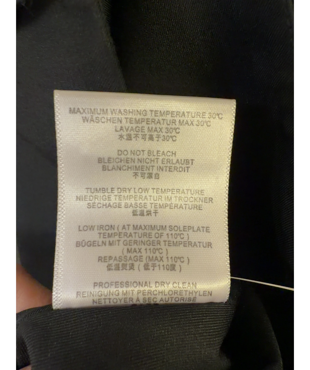 Ancosti Black Pleated A-line Mini Skirt, size UK XS — label