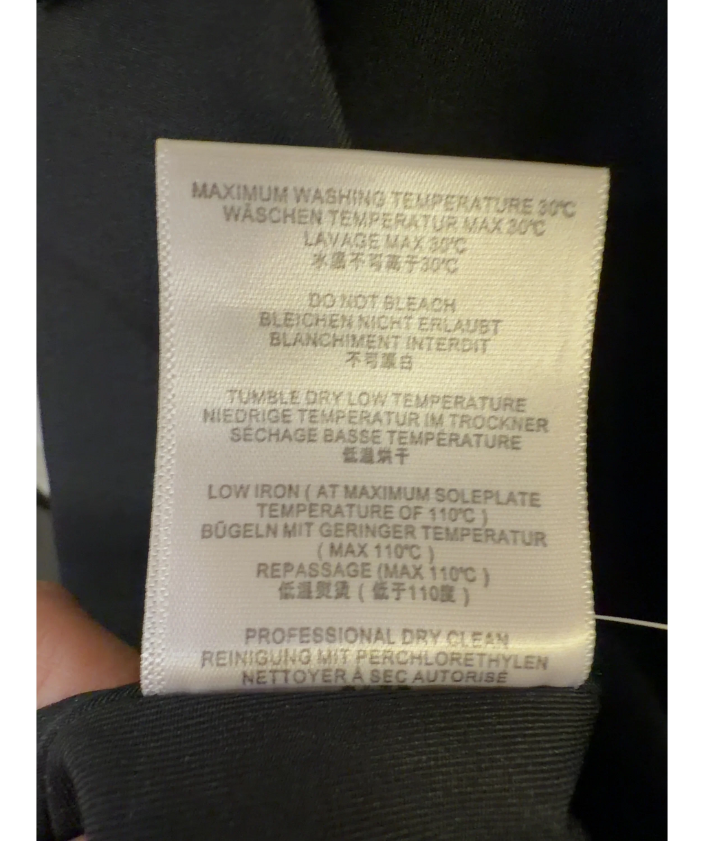 Ancosti Black Pleated A-line Mini Skirt, size UK XS — care label