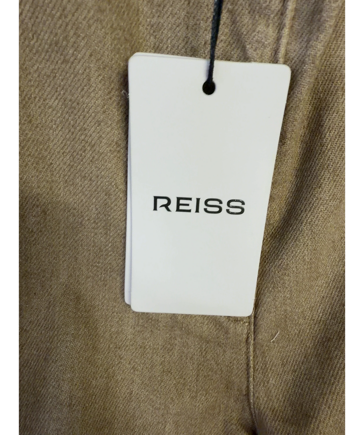 REISS Beige ADDIE-WIDE LEG JEAN SAND, size W25 — detail
