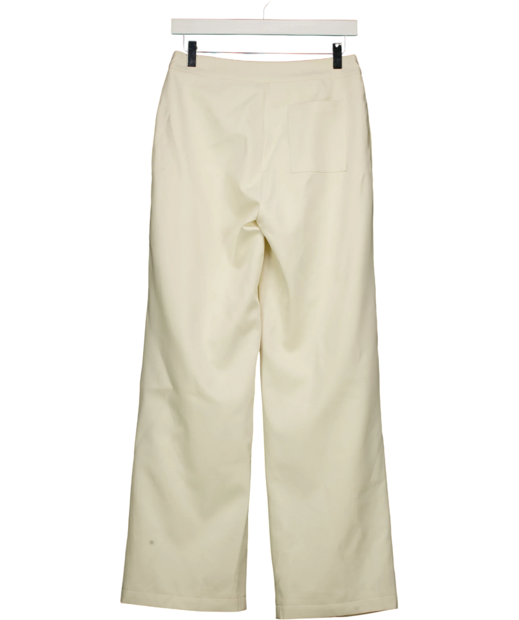 The Couture Club Cream pleated trousers, size UK 6 — back