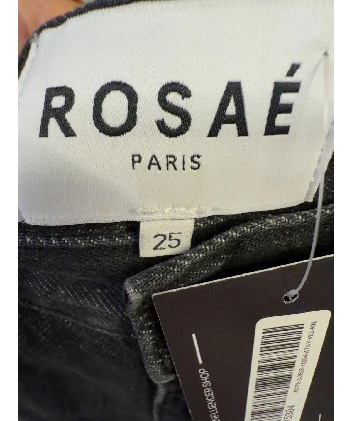 Rosaé Paris Black Jean Le Dan, size W25 — detail